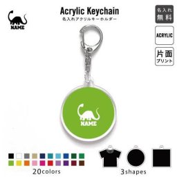 ブラキオサウルス1 キーホルダー 名入れ 名入れキーホルダー アクリルキーホルダー アクキー チャーム キーリング アクセサリー 恐竜 化石 肉食 草食 雑食 海 陸 