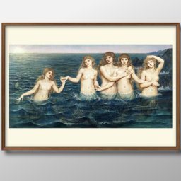 イーヴリン ド モーガン 海の乙女たち A3 サイズ ポスター アート おしゃれ 絵画 インテリア 北欧 イラスト マット紙 艶消し アートパネル 額 フレーム デザイン 壁掛け ギフト 新築祝い ディスプレイ 引越し祝い　新生活　空間デザイン 