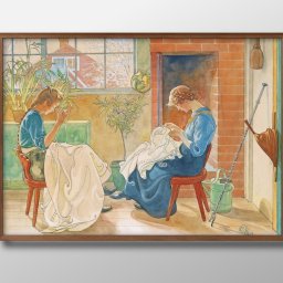 カール ラーション A3 サイズ ポスター アート おしゃれ 絵画 インテリア 北欧 イラスト マット紙 艶消し アートパネル 額 フレーム デザイン 壁掛け ギフト 新築祝い ディスプレイ 引越し祝い　新生活　空間デザイン 