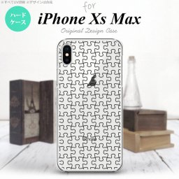 iPhoneXsMax iPhone XS Max スマホケース ハードケース パズル 透明 黒 メンズ レディース nk-ixm-1214
