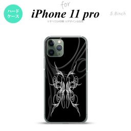 iPhone11Pro iPhone11 Pro スマホケース ハードケース ピンスト 黒 白 メンズ レディース nk-i11p-1243
