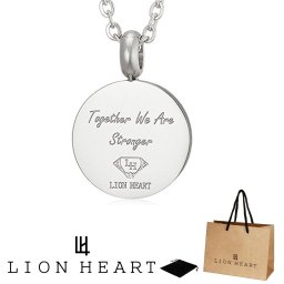 正規品 送料無料 LION HEART ライオンハート ペンダント ネックレス 04N158 04N158S ペアライン コイン モチーフ ステンレス 316L サージカルステンレス シルバー メンズ レディース ユニセックス 男性 女性 ギフト プレゼント おすすめ 誕生日 クリスマス バレンタイン お祝い
