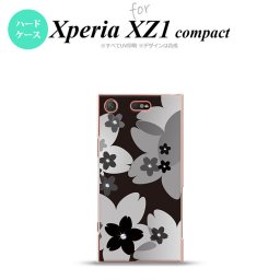 【SO02K】【スマホケース/スマホカバー】【エクスペリア XZ1】SO02K スマホケース Xperia XZ1 Compact SO-02K カバー エクスペリア XZ1 花柄・サクラ 黒 nk-so02k-061【メール便送料無料】