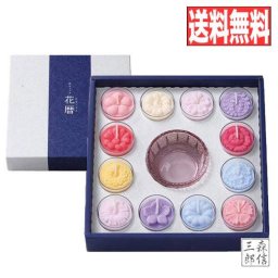 【「花暦」12個セット(和花) 】【ろうそく お花のキャンドルギフト】【日本製】無香料　セットでお得　　送料無料