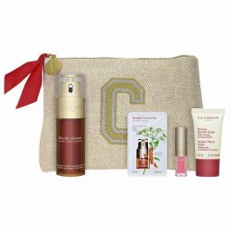 クラランス ダブル セーラム コレクション  4点+ポーチ  |  CLARINS  スキンケアコフレ 美容グッズ コスメ化粧品 誕生日 クリスマス ホワイトデー 結婚記念日 ウエディングギフト 母の日 送別会 バレンタインデー 女性 彼女 妻奥さん 母お母さん 女友達
