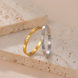 【名入れ】【オリジナル デザイン リング】男女兼用 オーダーメイド ゴールド シルバー ファッションアクセサリー リング