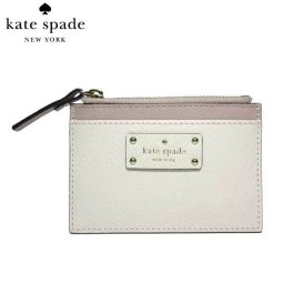 ケイト・スペード アウトレット kate spade カードケース WLRU2812-186 レザー コインケース / 小銭入れ adi / grove street / wrmbg/cmnt(186)：ベージュ系