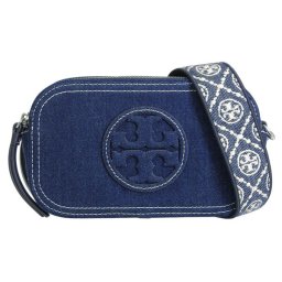Tory Burch トリーバーチ ショルダーバッグ MILLER DENIM MINI CROSSBODY BAG 169246 403 ミラー ミニ デニム ローヤルネイビー