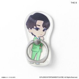 SEVENTEEN グッズ 通販 PetiTEEN スマホリング THE 8 ディエイト セブチ プチティーン ホールドリング スマホスタンド スマホ リング スタンド 片手操作 動画視聴 推し活グッズ かわいい キャラクター スマートフォンアクセサリー