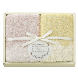【ギフト対応無料】Pupu Mignon フェイスタオル2P ピンク (PM4320) ※送料無料(北海道・沖縄は除く)