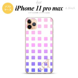 iPhone11ProMax iPhone11pro max スマホケース ソフトケース スクエア ドット ピンク +アルファベット メンズ レディース nk-i11pm-tp1363i