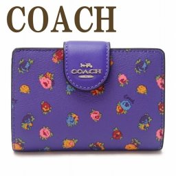 コーチ COACH 財布 レディース 二つ折り財布 フローラル 花 C9934SVUD9 ブランド 人気