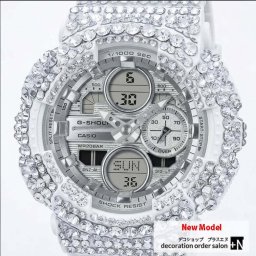 Gショック CASIO G-SHOCK カシオ Gショック ホワイト カスタム スワロフスキー キラキラ 文字盤ホワイト プレゼントにおすすめ ギフト 結婚祝い