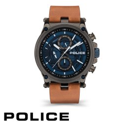 腕時計 POLICE ポリス JF2108601 Taman タマン ステンレス レザー 曜日 日付 24時間計 クォーツ 電池式 ブラック ブルー ブラウン メンズ 男性 ギフト プレゼント おすすめ 誕生日 お祝い 新品 送料無料 ２年保証