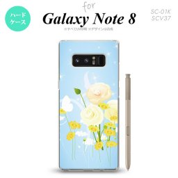 【SC01K】【スマホケース/スマホカバー】【ギャラクシー ノート8】SC01K スマホケース Galaxy Note8 SC-01K カバー ギャラクシー ノート8 花柄・ミックス（D） 青 nk-sc01k-284【メール便送料無料】