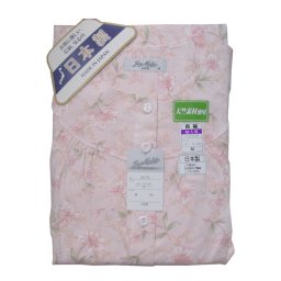 【送料無料】日本製！やわらかな肌触り、安眠、快眠のお手伝いレディース パジャマ 【花柄】 【春・秋】 ピンク・サックス・パープル M・L 天竺生地 毛玉にならない 綿100% 天竺 ルームウェア ナイトウェア 【日本製】