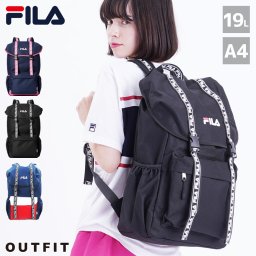 FILA フィラ リュック メンズ レディース バックパック 大容量 デイパック 通勤 通学 おしゃれ 人気 A4 ブランド 黒 白 紺 フラップ リュックサック 大人 可愛い 高校生 学生 会社 学校 カジュアル 巾着 バッグ 背面ファスナー 収納 ギフト 敬老の日 プレゼント ギフト