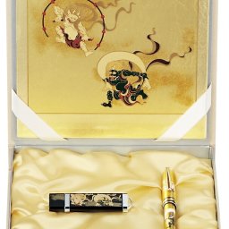 【送料無料】 山中漆器 ステーショナリーセット F　風神雷神 (G）なごみや本舗（高級 工芸品 お歳暮 外国人 お土産 日本製 ギフト 海外発送可 プレゼント お土産 御礼 お祝 記念 誕生日  お中元）なごみや本舗