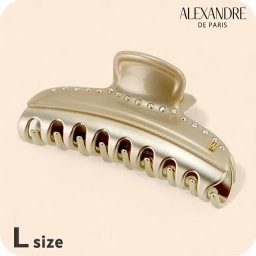 アレクサンドル ドゥ パリ ヘアクリップ レディース ブランド ALEXANDRE DE PARIS ヴァンドームLクリップ スワロフスキー ICCL-12832-03-X3