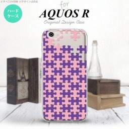 【SH03J】【スマホケース/スマホカバー】【アクオス R】SH03J スマホケース AQUOS R SH-03J カバー アクオス R パズル 紫ピンク nk-sh03j-1212【メール便送料無料】