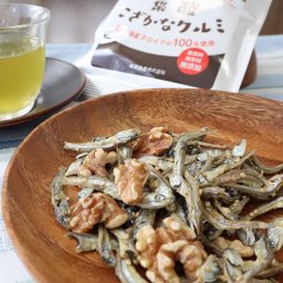 葉酸こざかな クルミ 3袋セット 小魚 おやつ 小魚ナッツ おつまみ 尾道海産 広島県 尾道 瀬戸内海産 いりこ 葉酸