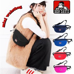 ボディバッグ メンズ ブランド BEN DAVIS 通販 ウエストポーチ レディース 軽量 軽い おしゃれ 可愛い 小さめ ミニ ショルダーバッグ 斜めがけ ななめ掛け ヒップバッグ ワンショルダー サブバッグ ママバッグ おでかけ 旅行 コンパクト ウォーキング 散歩 自転車