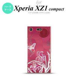 【SO02K】【スマホケース/スマホカバー】【エクスペリア XZ1】SO02K スマホケース Xperia XZ1 Compact SO-02K カバー エクスペリア XZ1 蝶と花 ピンク nk-so02k-1542【メール便送料無料】