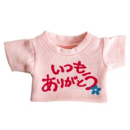 [6点までメール便可] メッセージTシャツ ありがとう ぬいぐるみ用 服 Tシャツ メッセージ ぬい服 ぬいぐるみの服 ぬい活 推し活 モールドール プチギフト かわいい 友達 感謝 お礼 退職 卒業 先輩 雑貨 マスコット用 ピンク お礼ギフト 誕生日プレゼント コスチューム 女の子 男の子 母 彼女 父 彼氏 おしゃれ TBありがとうTシャツPK 773302