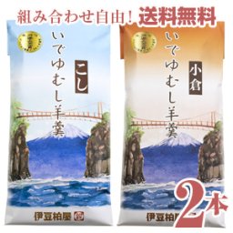 いでゆむし羊羹２本 竹皮に包んで蒸した甘さ控えめの栗蒸し羊羹詰め合わせ 伊豆柏屋 伊豆 お土産 特産 名産 ようかん 和スイーツ プチ ギフト 贈答