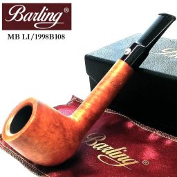 パイプ バーリング メリルボーン ブラウン スムース仕上げ 9mm スターリングシルバー 喫煙具 本体 純銀 ライオン タバコ Barling MARYLEBONE 天然木 BA MB LI 1814 メンズ おしゃれ かっこいい 高級 ギフト プレゼント