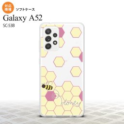 SC-53B Galaxy A52 スマホケース ソフトケース ハニー クリア 紫 メンズ レディース nk-sc53b-tp1683