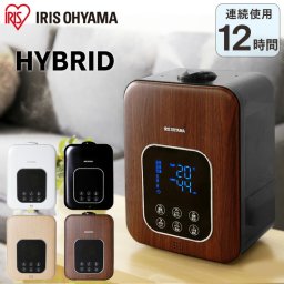 加湿器 卓上 おしゃれ アロマ対応 ハイブリット 350ml/h 連続12時間 PH-UH35 ハイブリッド 加熱式 大容量 超音波式 小型 コンパクト パワフル 省エネ 静音 ミスト ハイブリッド式 木目ブラウン 木目ナチュラル ホワイト ブラック