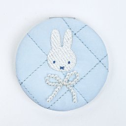 ミッフィー miffy ミラー ブルー 鏡 キルティングパールシリーズ