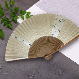 扇子 男性用 メール便なら 送料無料 紙せんす トンボ 紙箱サービス 名前 名入れ 可能 のし紙 毛筆 代筆 無料 紳士 センス 父の日 敬老の日 贈答用 粗品 海外土産 .扇子.