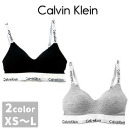カルバンクライン ブラレット レディース ブランド XS S M L ブラ ロゴ 下着 アンダーウェア QF7059 黒 選べるモデル