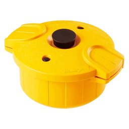 夏の贈り物お中元 電子レンジ圧力鍋 極み味 イエロー 25.1×21.2×13.7cm 2.3L ポリプロピレン、ポリアセタール、シリコーン、テフロン樹脂、鉄、ステンレス鋼