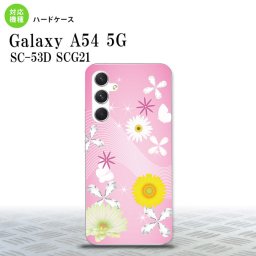 Galaxy A54 5G Galaxy A54 5G スマホケース 背面ケース ハードケース 花柄 ミックス B ピンク 2023年 5月発売 nk-a54-275