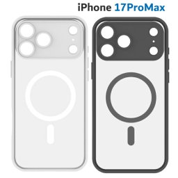  iPhone17ProMax ケース クリア 半透明 magsafe シンプル  スマホ カバー エアクッション ハイブリッド 耐衝撃 iPhone 2025 6.9inch ３眼 アイホン アイフォン マットクリア 磁石 マグセーフ IFT-192