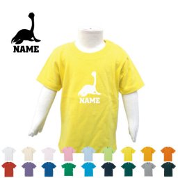 フタバスズキリュウ  名入れTシャツ/ベビー服、キッズ服、お名前、子供服、キッズウェア、こども服、入園、入学、新学期、幼稚園、保育園、小学校、、夏服【ネコポス発送可】【cf_bst】恐竜　化石　肉食　草食　雑食　海　陸