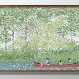 カヌー 冒険 子供 ネイチャー 自然 A3 サイズ ポスター アート おしゃれ 絵画 インテリア 北欧 イラスト マット紙 艶消し アートパネル 額 フレーム デザイン 壁掛け ギフト 新築祝い ディスプレイ 引越し祝い　新生活　空間デザイン