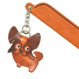 パピヨン チャームブックマーカー【レザー 本革 VANCA バンカクラフト革物語 国産 ハンドメイド 贈り物 即納】
