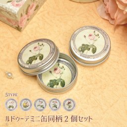 インテリア 缶 飾り 小さめ 小物入れ 2個セット 母の日 クリスマス 誕生日のギフトに【無料ラッピング】