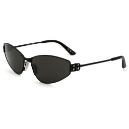 バレンシアガ BALENCIAGA サングラス ノーズパット アイウェア UVカット フォックス BB0335S-001 メンズ レディース ユニセックス ブラック+グレー 国内正規品