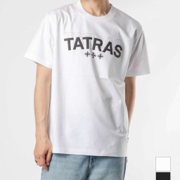 タトラス TATRAS MTAT24S8261-M Tシャツ ANICETO メンズ トップス 半袖 アニチェート クルーネック カジュアル シンプル ロゴT コットン カットソー 綿 プレゼント ギフト ブランド リラックスフィット ブラック ホワイト