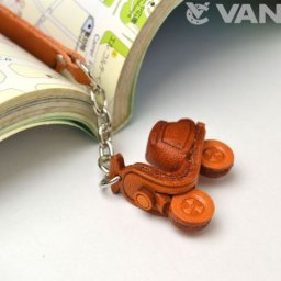 スクーター チャームブックマーカー【レザー 本革 VANCA バンカクラフト革物語 国産 ハンドメイド 贈り物 即納】