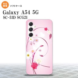 Galaxy A54 5G Galaxy A54 5G スマホケース 背面ケースソフトケース 花柄 ミックス A ピンク 2023年 5月発売 nk-a54-tp273