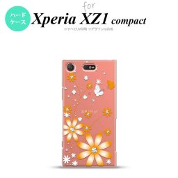 【SO02K】【スマホケース/スマホカバー】【エクスペリア XZ1】SO02K スマホケース Xperia XZ1 Compact SO-02K カバー エクスペリア XZ1 花柄・ガーベラ オレンジ nk-so02k-801【メール便送料無料】