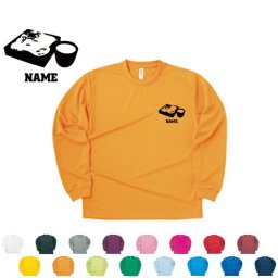 そば 名入れ長袖ドライTシャツ お名前入り オリジナル セミオーダーメイド ロングスリーブ チームTシャツ クラブＴシャツ クラスTシャツ 学園祭 文化祭 体育祭 イベントTシャツ サークル【alt】 soba、せいろ、蕎麦屋さん