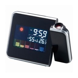 アイトック プロジェクター機能付ウェザークロック 6186-23 インテリア 寝具 収納 時計