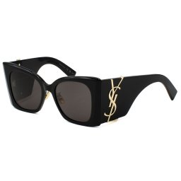 イヴサンローラン(サンローラン) Yves Saint Laurent サングラス ノーズパット SL M119 F BLAZE-001 バタフライ型 メンズ レディース ユニセックス ブラック